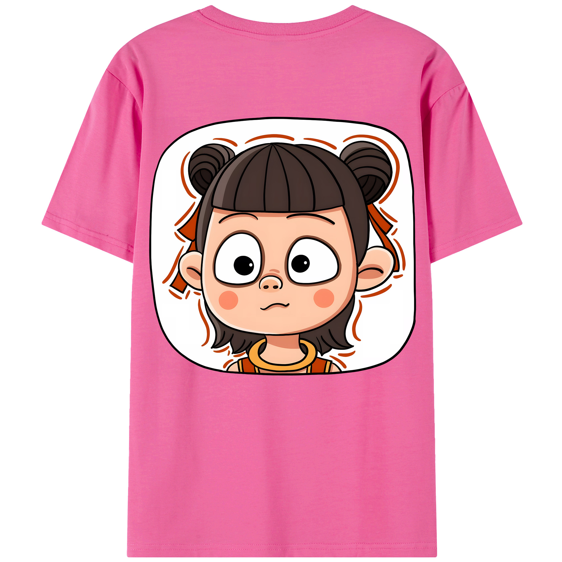 （画像用） Ne Zha 2 ナタ 魔童の大暴れ レディース半袖Tシャツ(バックプリント)
